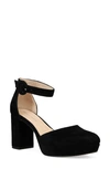 Pelle Moda Lenor Block Heel Platform Pump In Black