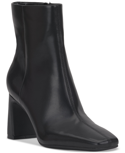 I.n.c. International Concepts Women's Odelya Dress Booties, Created For Macy's In Black Smooth