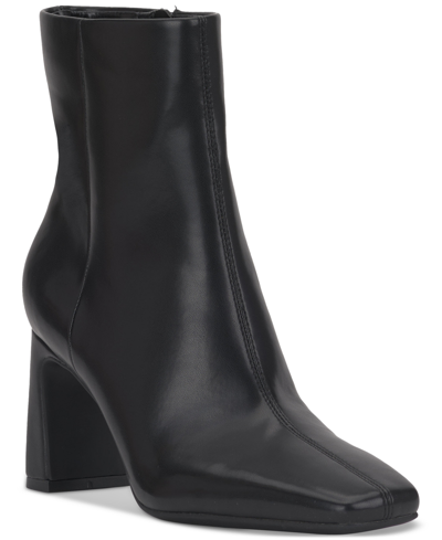 Inc International Concepts Women's Odelya Dress Booties, Created For Macy's In Black Smooth