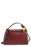 Jw Anderson The Chain Shoulder Bag In Burgundy