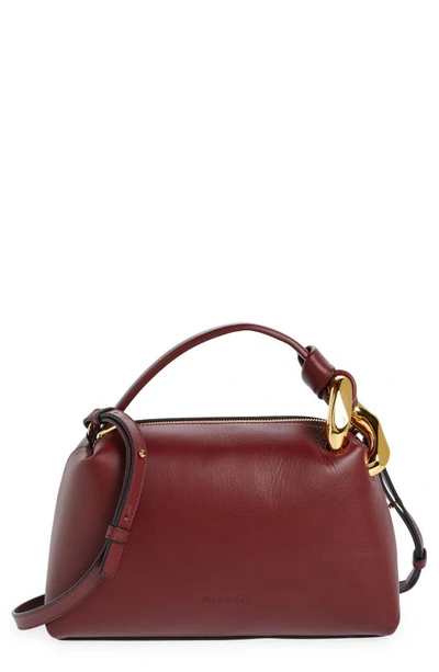 Jw Anderson The Chain Shoulder Bag In Burgundy