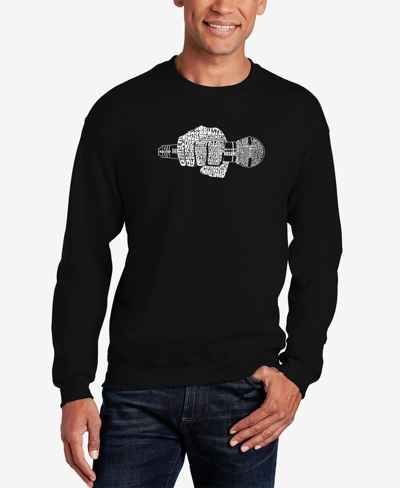 LA POP ART MEN'S 90'S RAPPERS WORD ART CREWNECK SWEATSHIRT