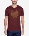 LA POP ART MEN'S THANKSGIVING PREMIUM BLEND WORD ART T-SHIRT