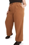 Madewell Harlow Wide Leg Pants In Acorn