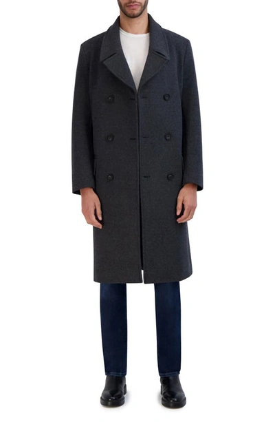 Cole Haan Stretch Longline Peacoat In Charcoal