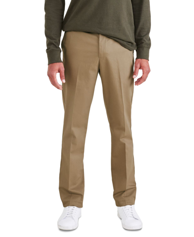 Dockers Men's Signature Slim Fit Iron Free Khaki Pants With Stain Defender In New British Khaki