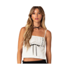 Edikted Embroidered Ribbon Trim Open Back Camisole In White
