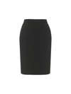 Saint Laurent Women's Pencil Skirt In Knit In Black