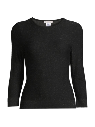 Frances Valentine Women's Marie Merino Wool Fitted Sweater In Black