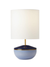Chapman & Myers Cade Large Table Lamp In Polar Blue