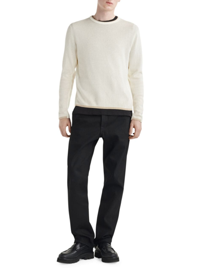 Rag & Bone Men's Harvey Cotton-blend Long-sleeve Sweater In Ivory