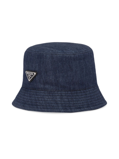 PRADA WOMEN'S DENIM BUCKET HAT