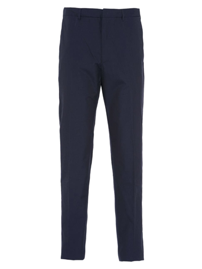 Prada Tailored Straight-leg Trousers In Blue