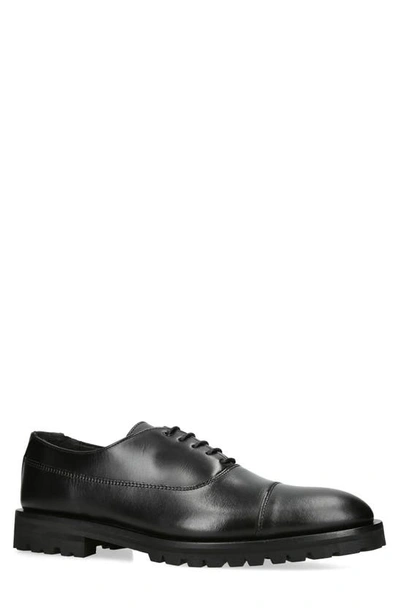 Kurt Geiger London Mens Black Hunter Oxford Lace-up Leather Shoes