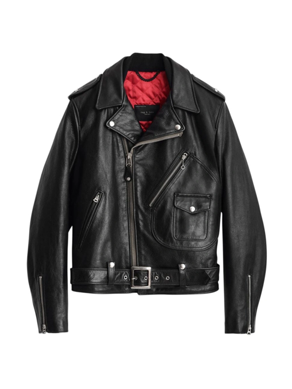 Rag & Bone Black Dallas Leather Jacket | ModeSens