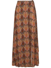 Etro Printed Skirt In Brown