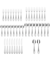 CAMBRIDGE SILVERSMITHS DELIA MIRROR 42 PIECE STAINLESS STEEL FLATWARE SET, SERVICE FOR 8