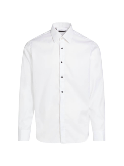 Saks Fifth Avenue Men's Collection Cotton Tuxedo Shirt In White