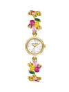 Kate Spade Monroe Gold-tone Stainless Steel Bracelet Watch In White