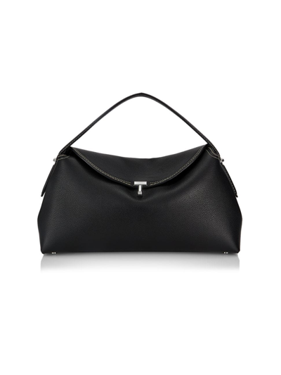 Totême Women's T-lock Leather Top-handle Bag In With Removable And Adjustable Strap