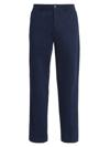 Ami Alexandre Mattiussi Straight-leg Cotton Trousers In Blue