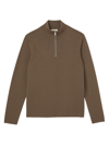 Sandro Wool Half Zip Sweater In Mastix