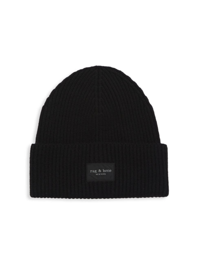 Rag & Bone Women's Blake Wool-blend Beanie In Black
