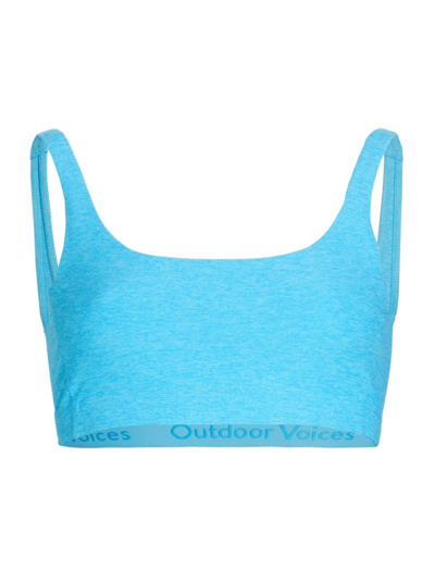 Outdoor Voices Double Time Bra In Blizzard