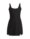 Outdoor Voices Women's Double Time Active Minidress In Black