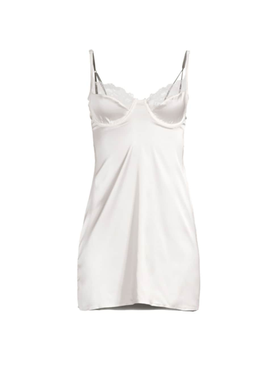 Kat The Label Women's Sienna Satin Cut-out Minidress In Ivory