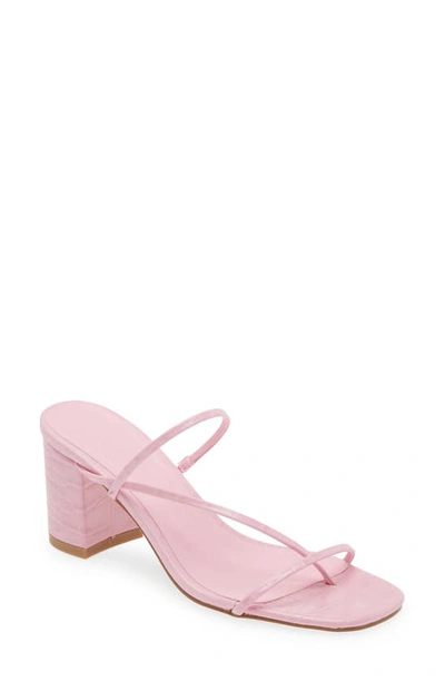 Billini Yolani Slide Sandal In Rose Croc