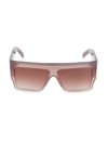 Celine Men's 60mm Oversized Square Sunglasses In Walnut