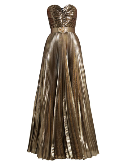 andrew gn gold dress Gold Sparkly Mermaid Spaghetti Straps Long Evening Prom Dresses, Merma –  MarryLover main image 1