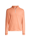 Peter Millar Crafted Stealth Quarter Zip Performance Pullover In Sea Star