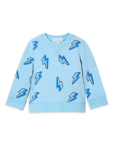 Rockets Of Awesome Baby's Lightening Play Crewneck & Joggers Set In Baltic Sea