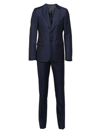 Prada Men's Solid Wool-blend Suit In Blue