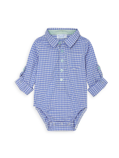 Rockets Of Awesome Baby Boy's Gingham Button Down & Pants Set In Provence