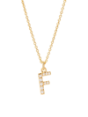 Brook & York Women's Blaire 14k-yellow-gold Vermeil & 0.3-0.11 Tcw Diamond Initial Pendant Necklace In Initial F