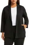 EILEEN FISHER OPEN FRONT LONGLINE PONTE KNIT BLAZER