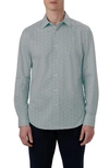 Bugatchi James Ooohcotton® Floral Button-up Shirt In Jade
