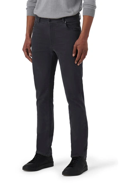 Bugatchi Five-pocket Straight Leg Trousers In Anthracite