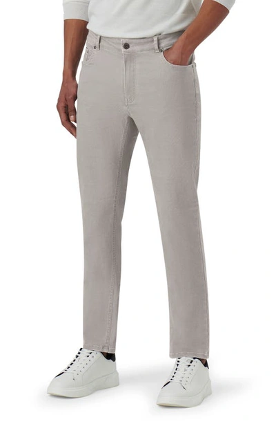Bugatchi Five-pocket Straight Leg Trousers In Cement