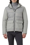 BUGATCHI WATER RESISTANT HOODED PUFFER JACKET