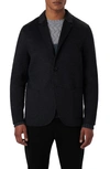 Bugatchi Wool Blend Double Button Blazer In Anthracite