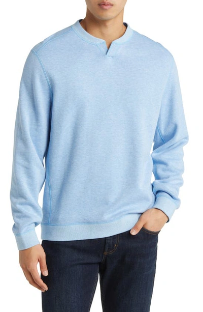 Tommy Bahama Flip Coast Abaco Reversible Jacquard Sweatshirt In Blue