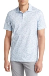 Bugatchi Victor Ooohcotton® Microprint Polo In Air-blue