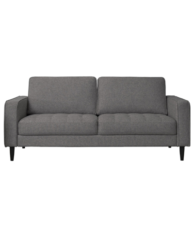 Abbyson Living Holloway 79.9" Polyester Sofa In Charcoal
