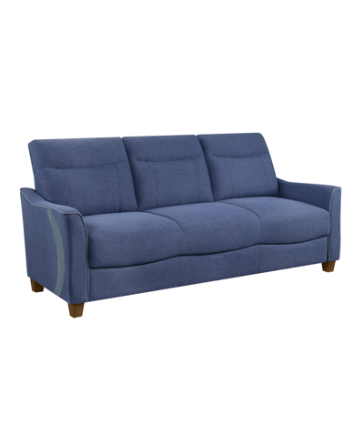 Homelegance White Label Soren 78" Sofa In Blue