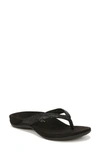 Vionic Dillon Shine Flip Flop In Black