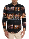 Robert Graham Whiskey In Jar 2 Long Sleeve Button Front Shirt In Multi